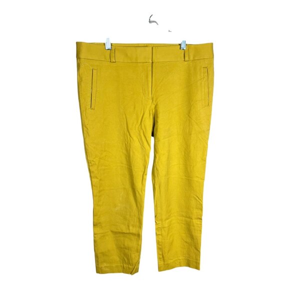 LOFT Mustard Pixie‎ Pants - Picture 1 of 5
